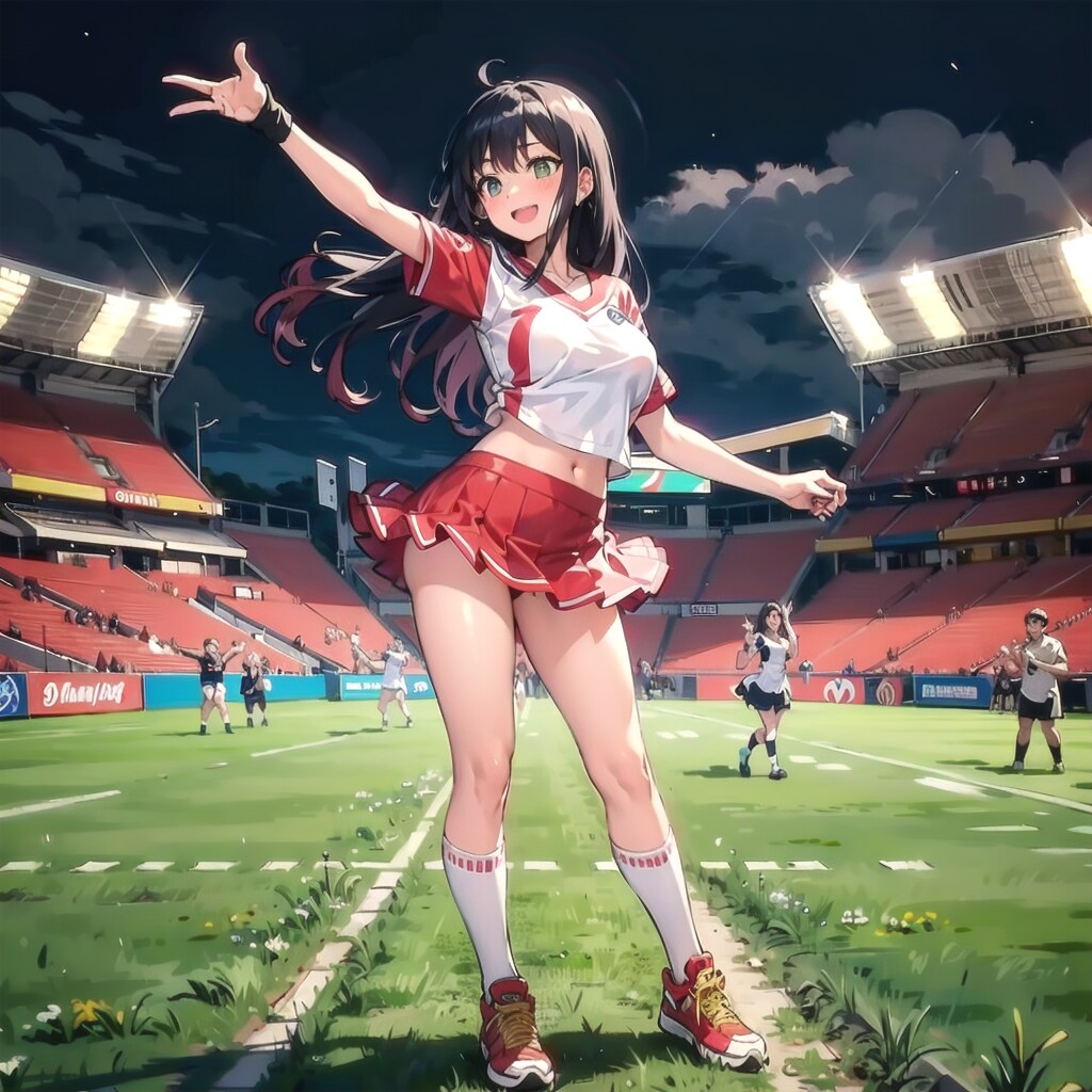 グラウンドでのダンス