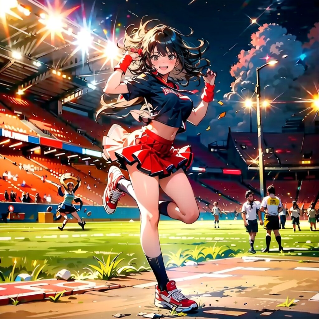 グラウンドでのダンス