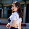 【5枚】巨乳JKの体操服 4枚目