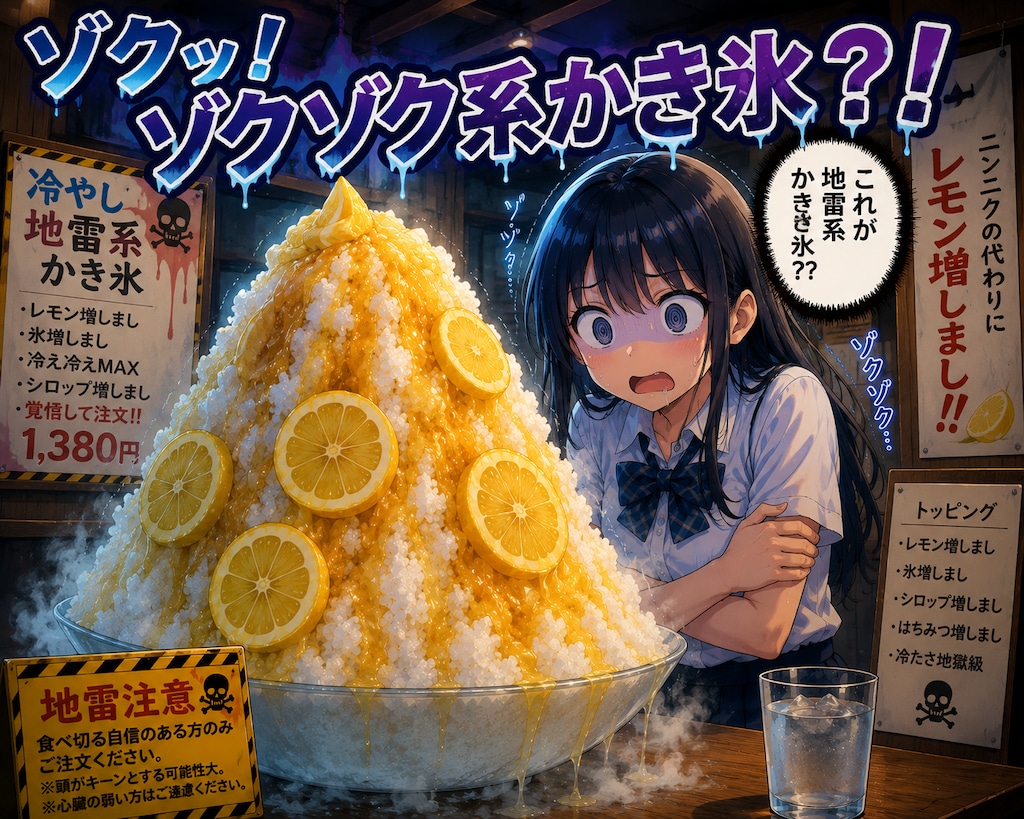 真夏なのにゾクッ!? ゾクゾク系かき氷