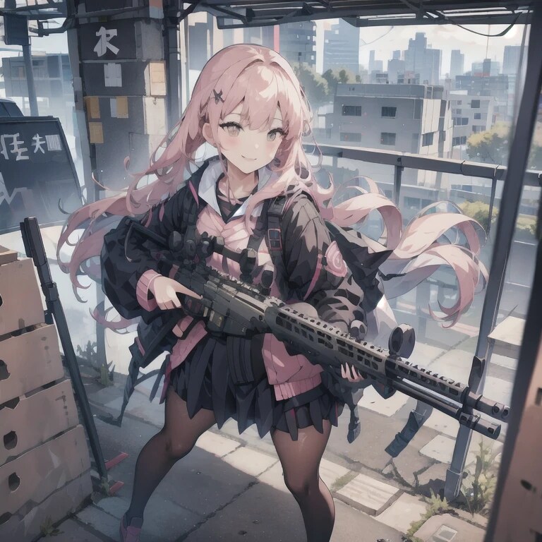 お兄ちゃん　早く進まないと後ろから撃っちゃうよっ | の人気AIイラスト・グラビア