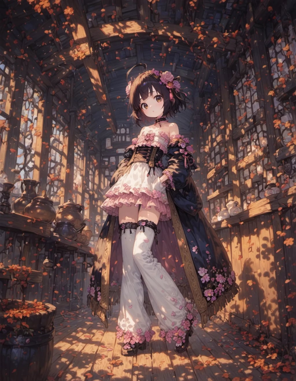 The Floral Sentinel of Fading Light