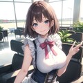空港ラウンジのメイドさん　〜制服のある風景〜 2枚目