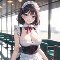空港ラウンジのメイドさん　〜制服のある風景〜 3枚目