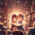 図書館と魔法の絵本 2枚目