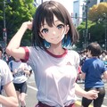 マラソン大会に参加　〜制服のある風景〜 2枚目