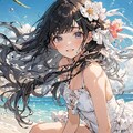 海辺の純白姫 2枚目