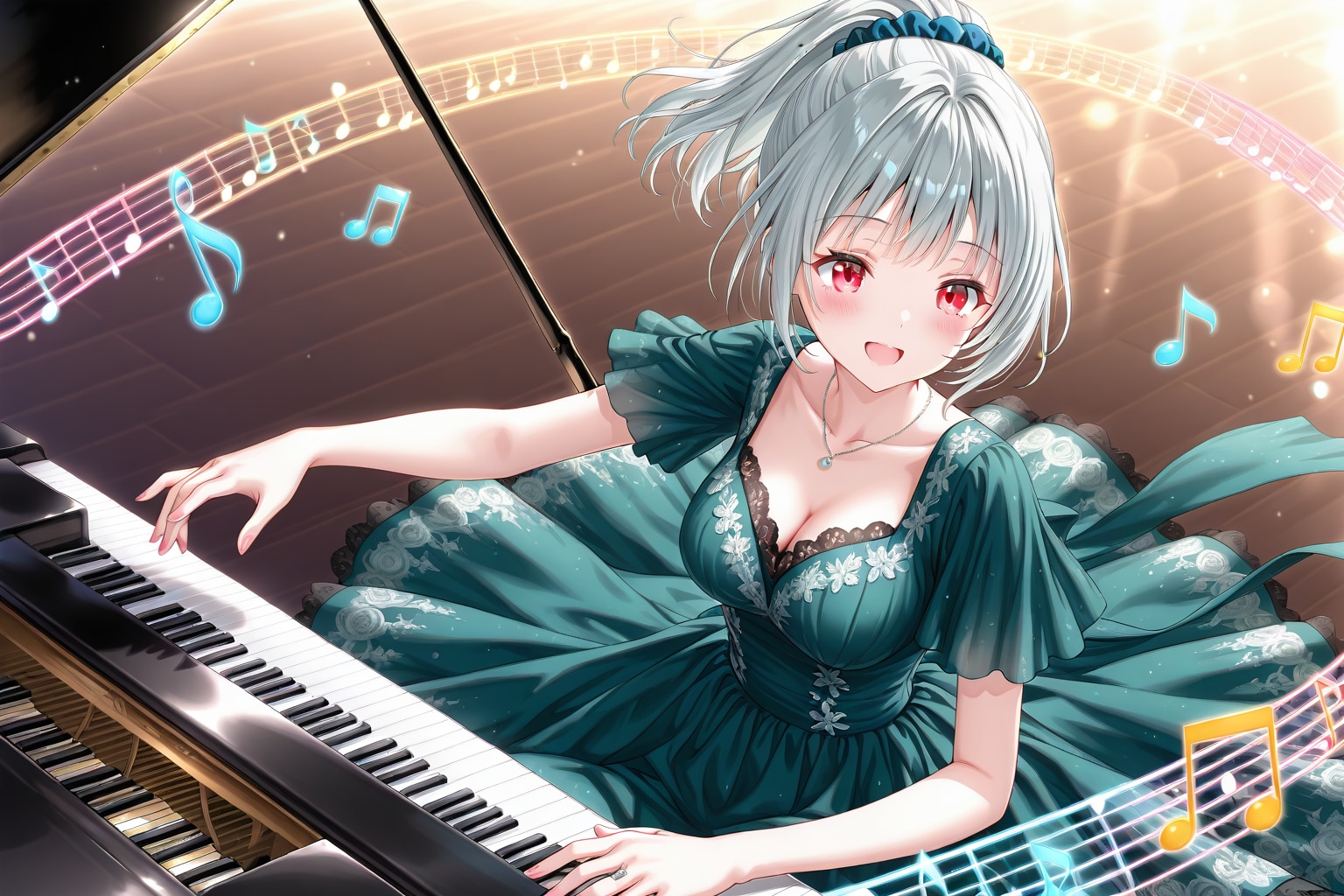 ピアノを演奏するよ | の人気AIイラスト・グラビア