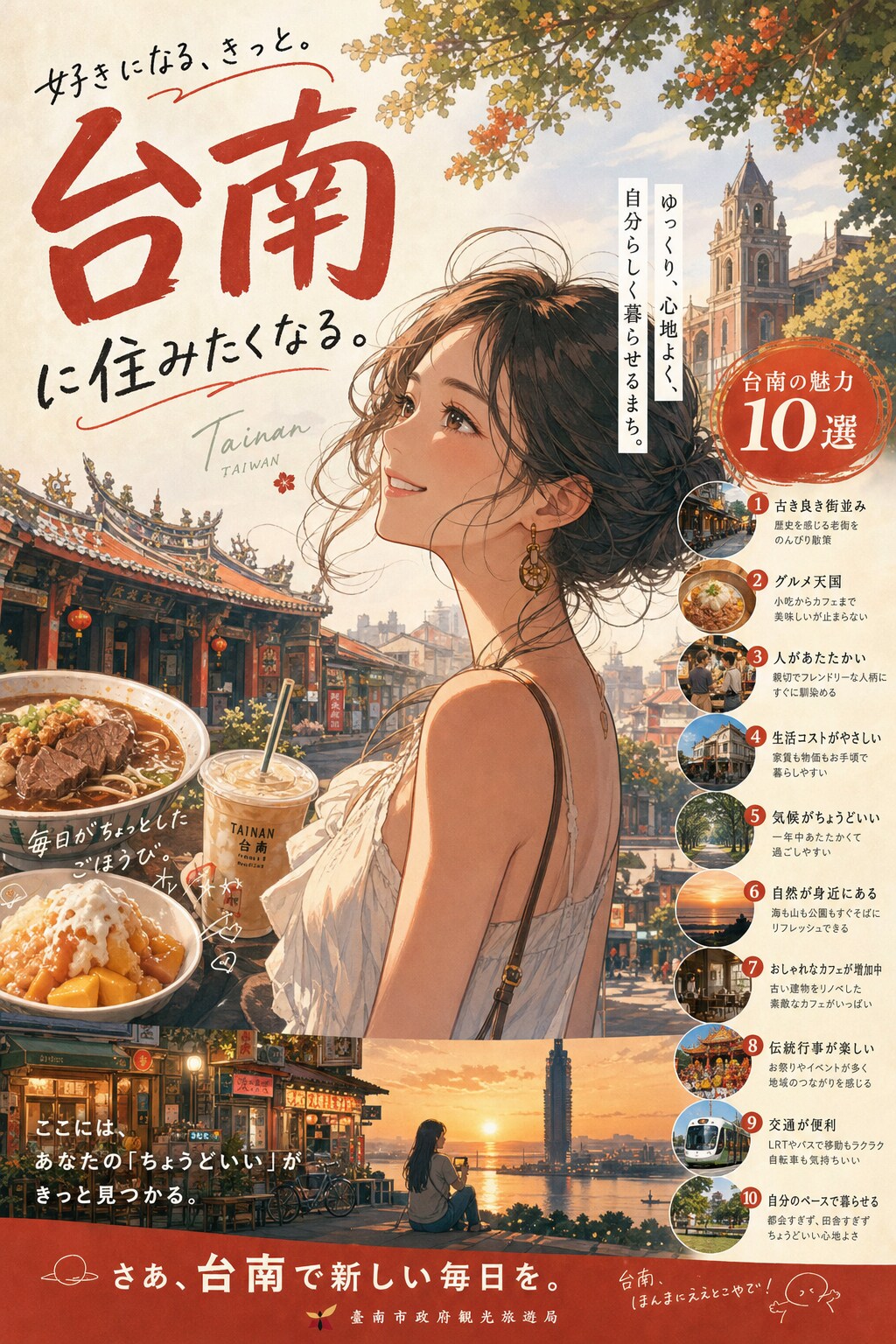 台南に住みたい、なんてね。