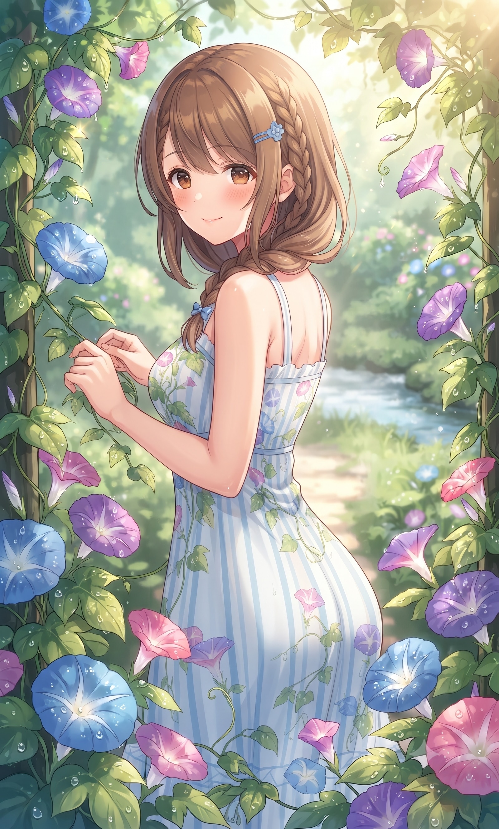 アサガオと娘さん