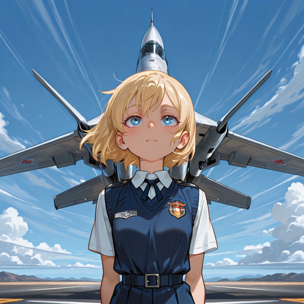 金髪のパイロット