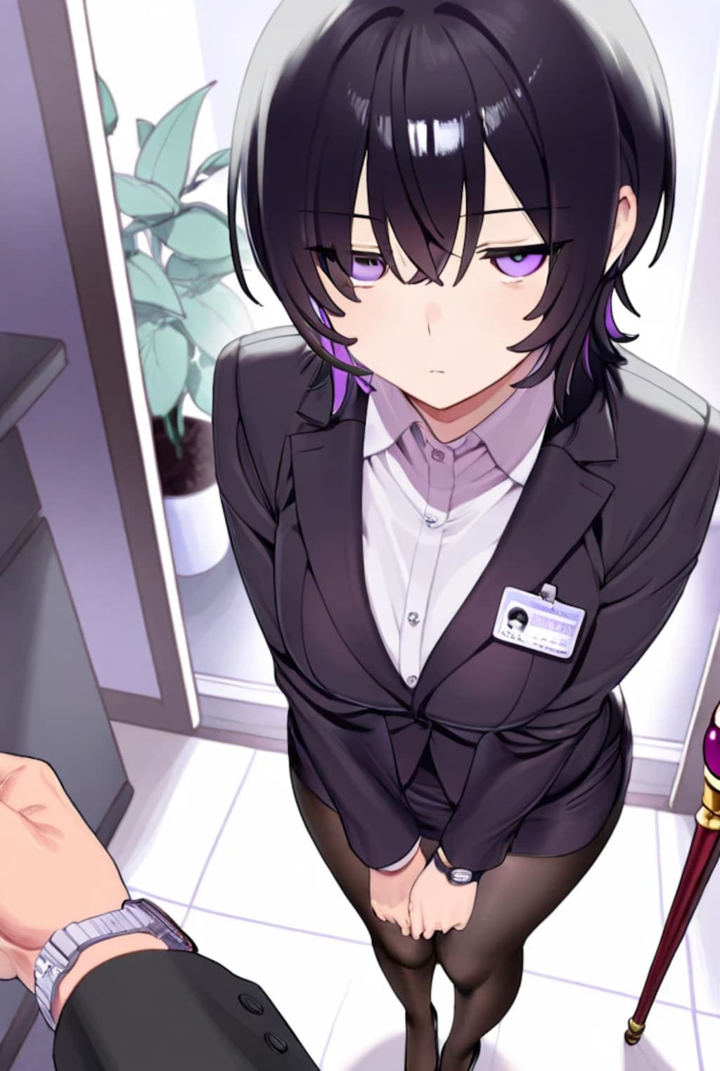 営業に来た女の子