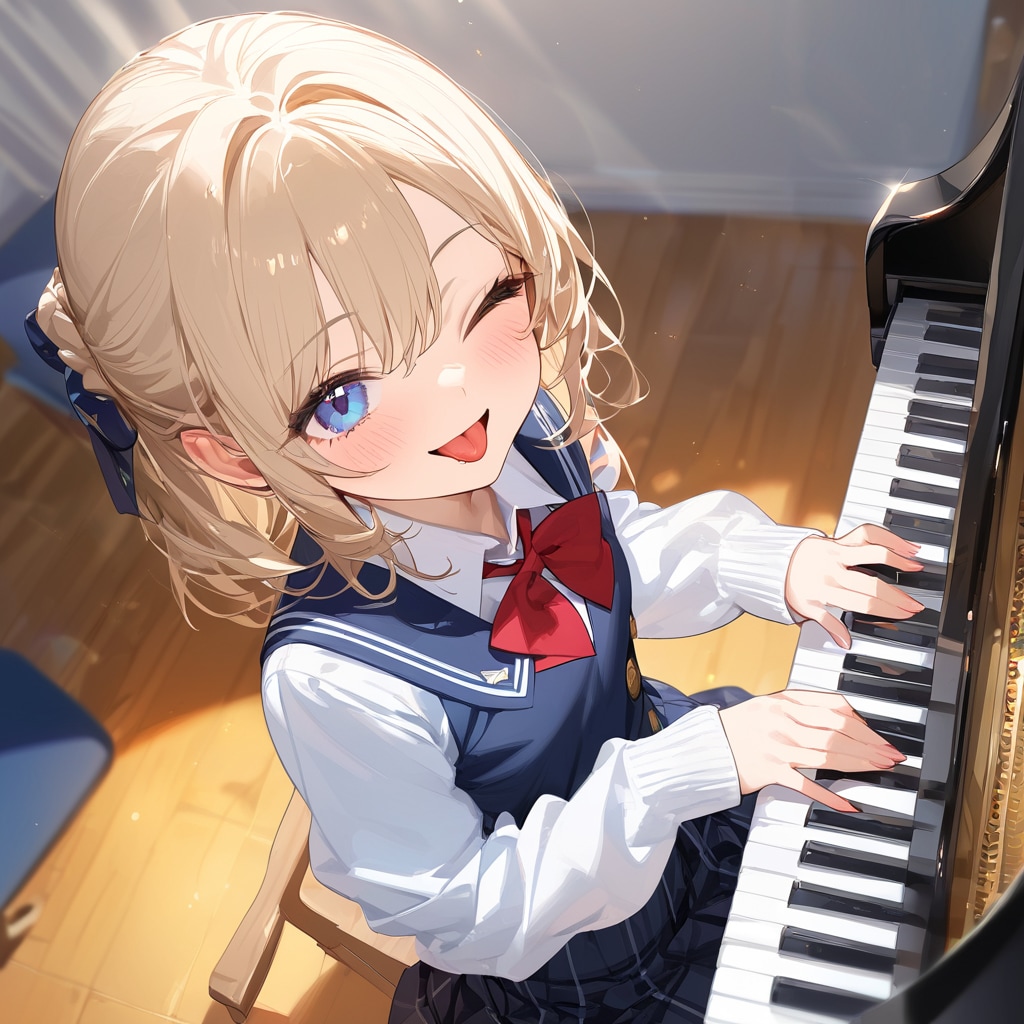 音楽部でてへぺろ | の人気AIイラスト・グラビア