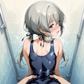 スクール水着姿の純真ちっぱいちゃんを後ろから 4枚目
