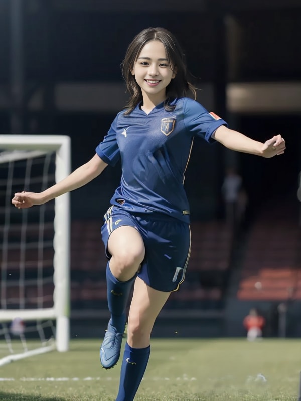 サッカー女子(歓喜のゴール)♡