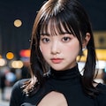 タートルネック黒クロップトップ 12枚目