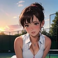 “After Match Temptation” ― 夕暮れのコートで、恋が走り出す ― 2枚目