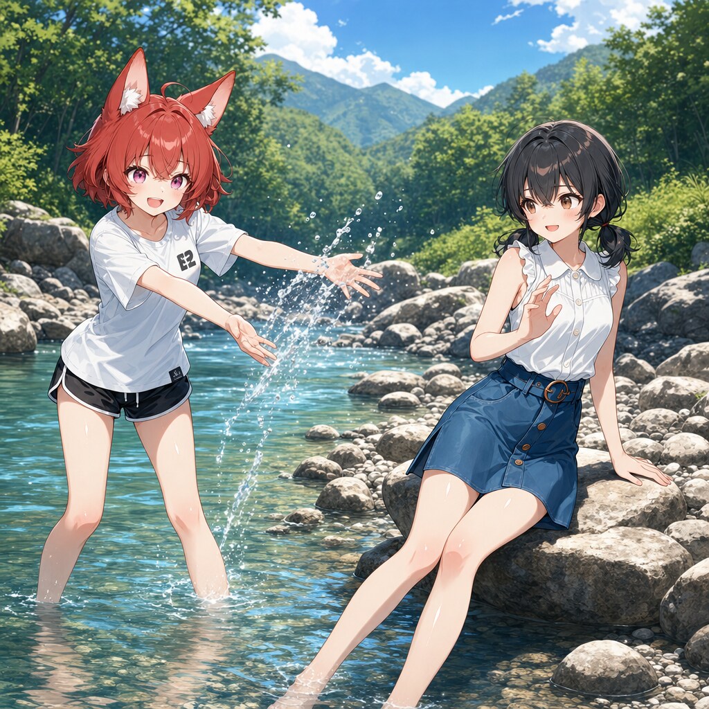 いわしまんさん所のカエデちゃんと…