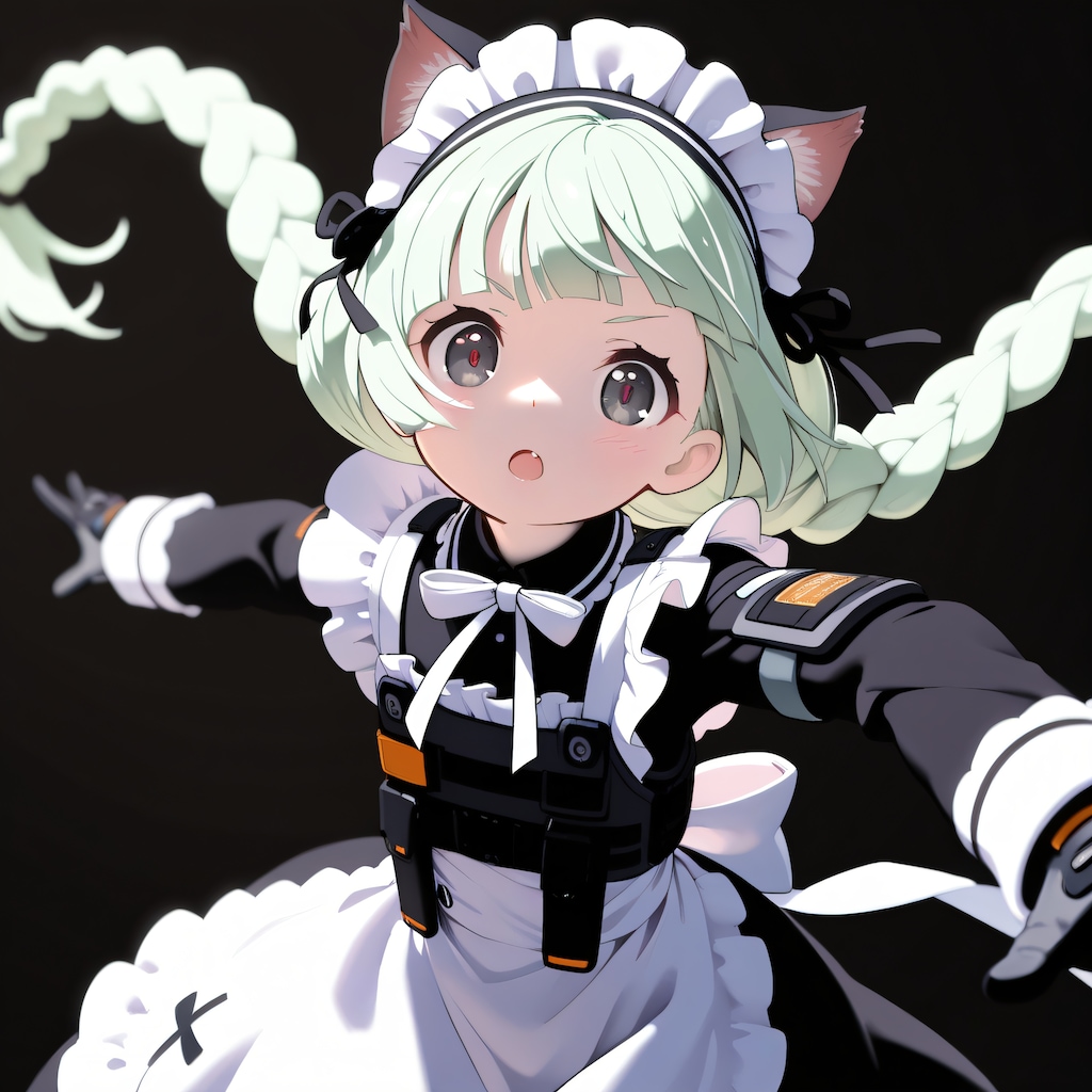 三つ編みローツインテ（ミリィちゃん）