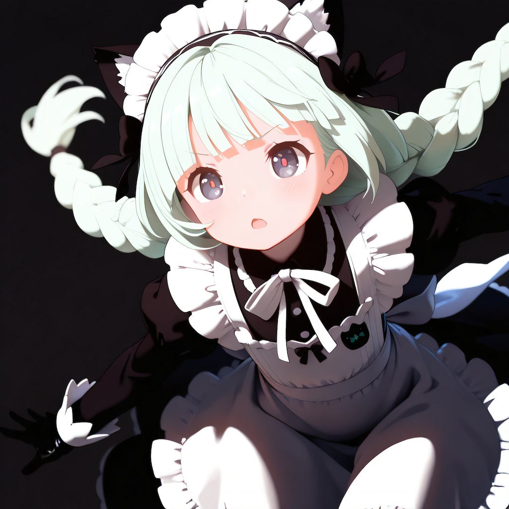 三つ編みローツインテ（ミリィちゃん）