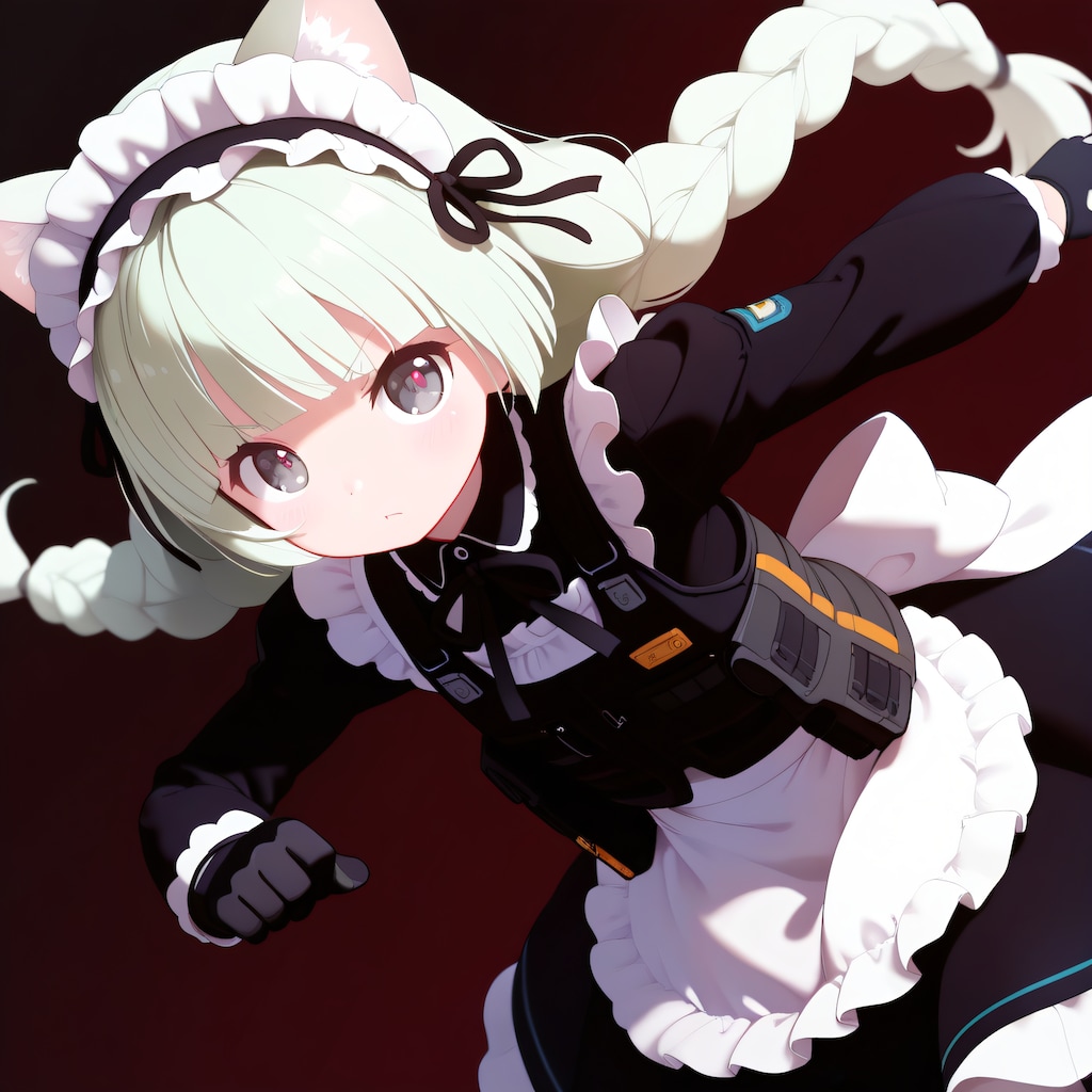 三つ編みローツインテ（ミリィちゃん）