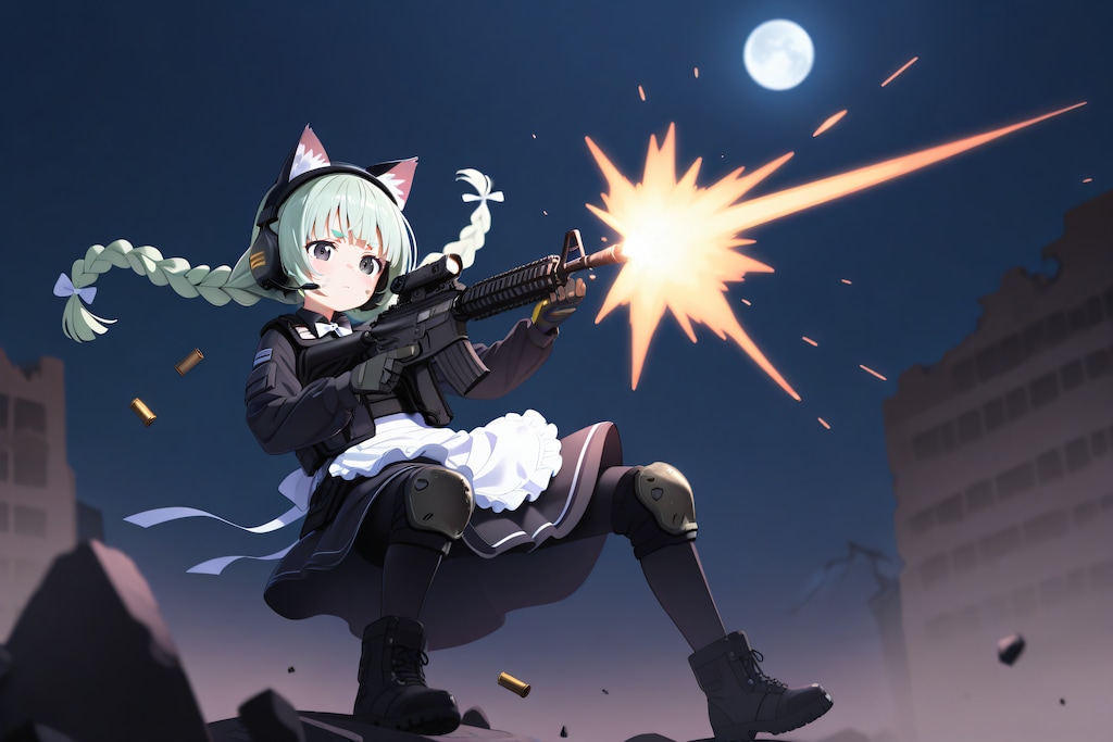 三つ編みローツインテ（ミリィちゃん）