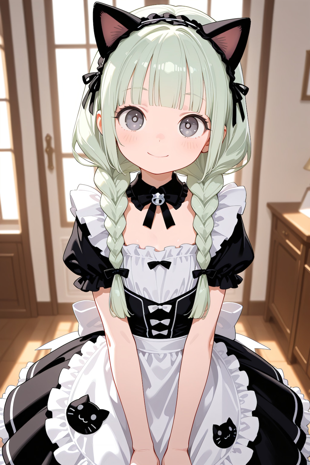 三つ編みローツインテ（ミリィちゃん）