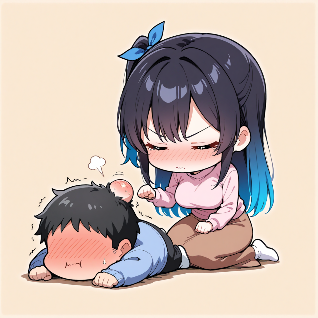 [4コマ] 我、スカートの中、探検せり