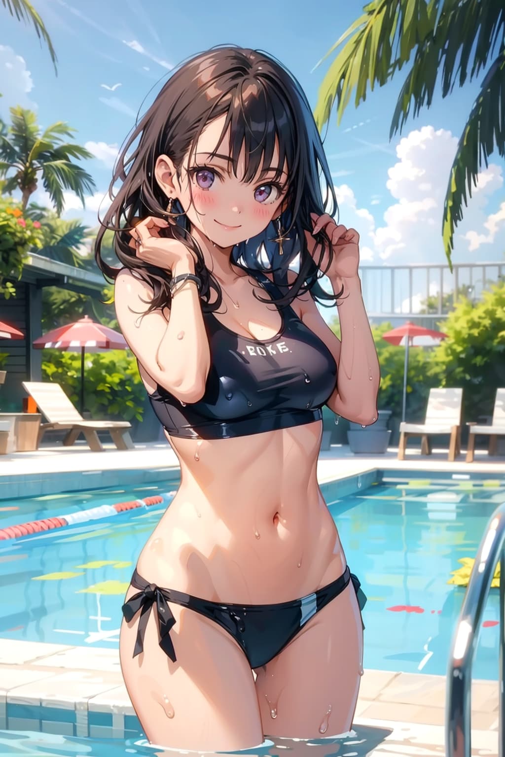 「もう（プールから）上がるよ」