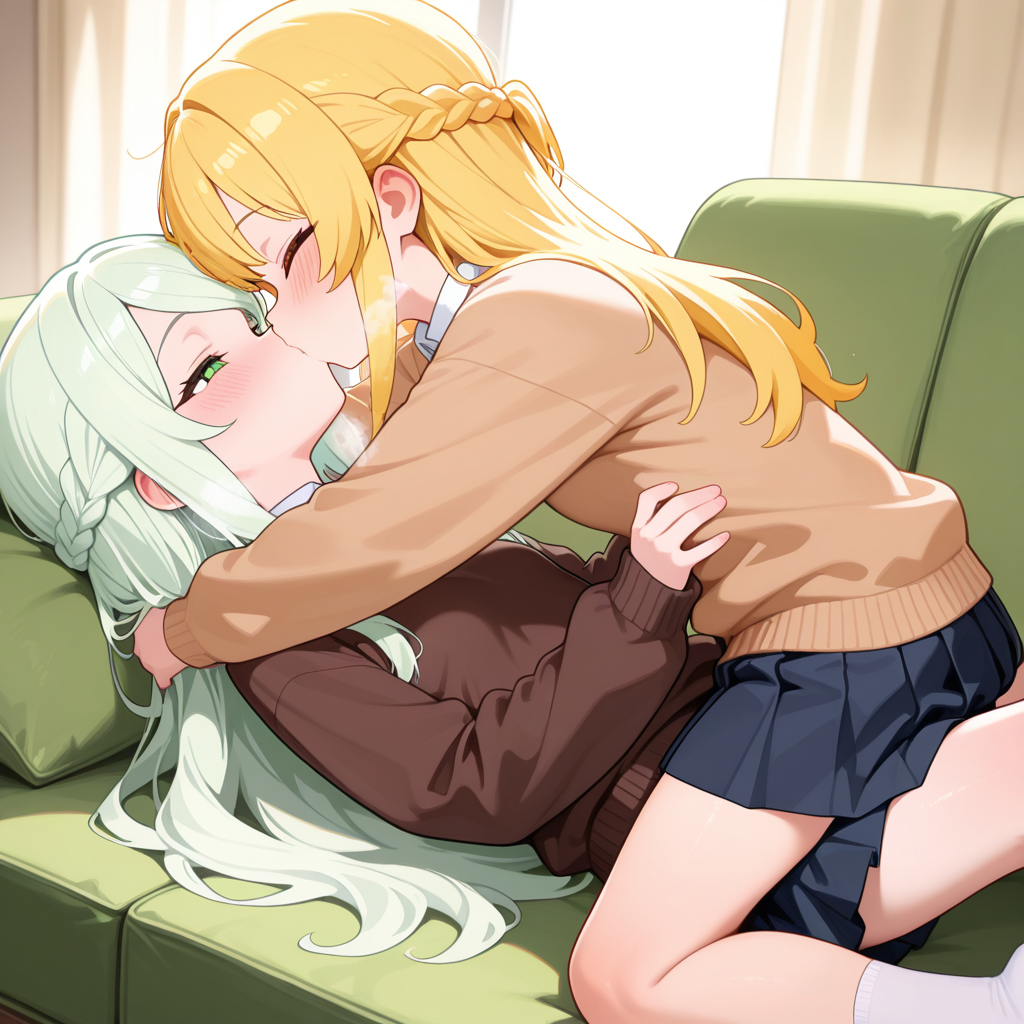 2人の初めてのキス | の人気AIイラスト・グラビア