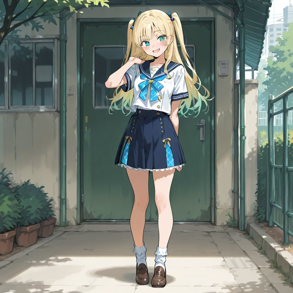 新しい制服。似合う？