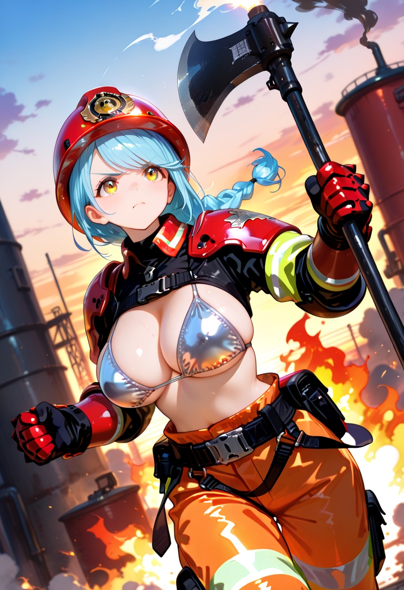 働くビキニアーマー③