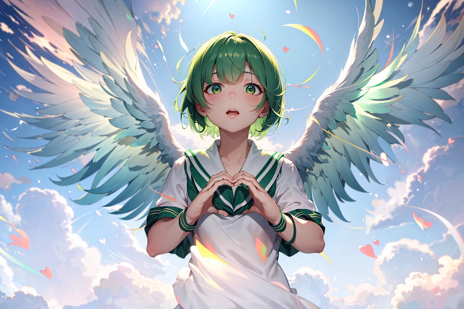 Heart Hands Angel