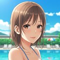 水着美女(アニメver) 2枚目