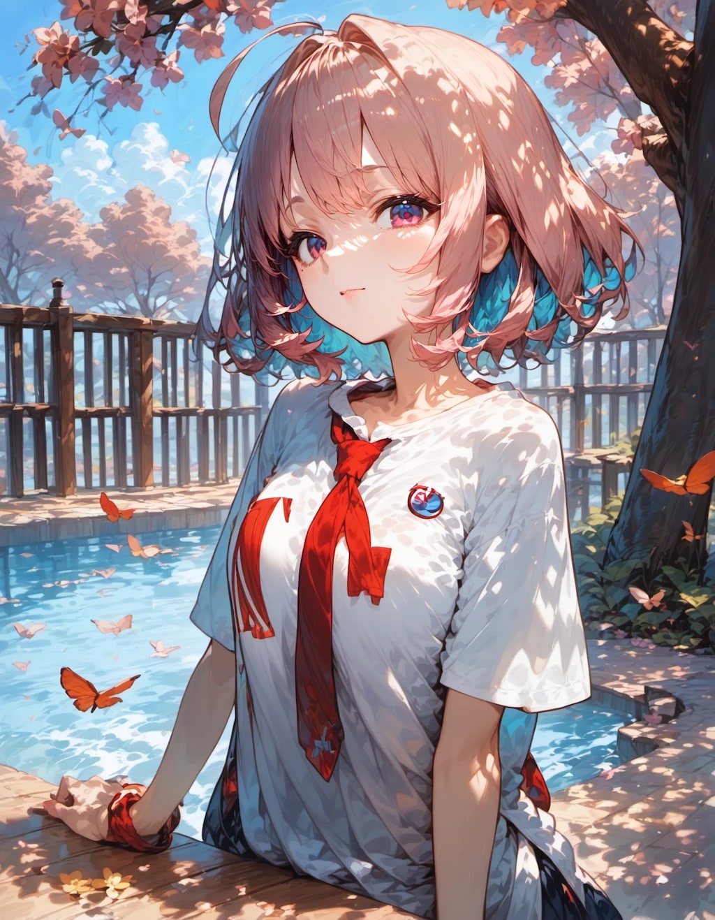 Spring Poolside Memory