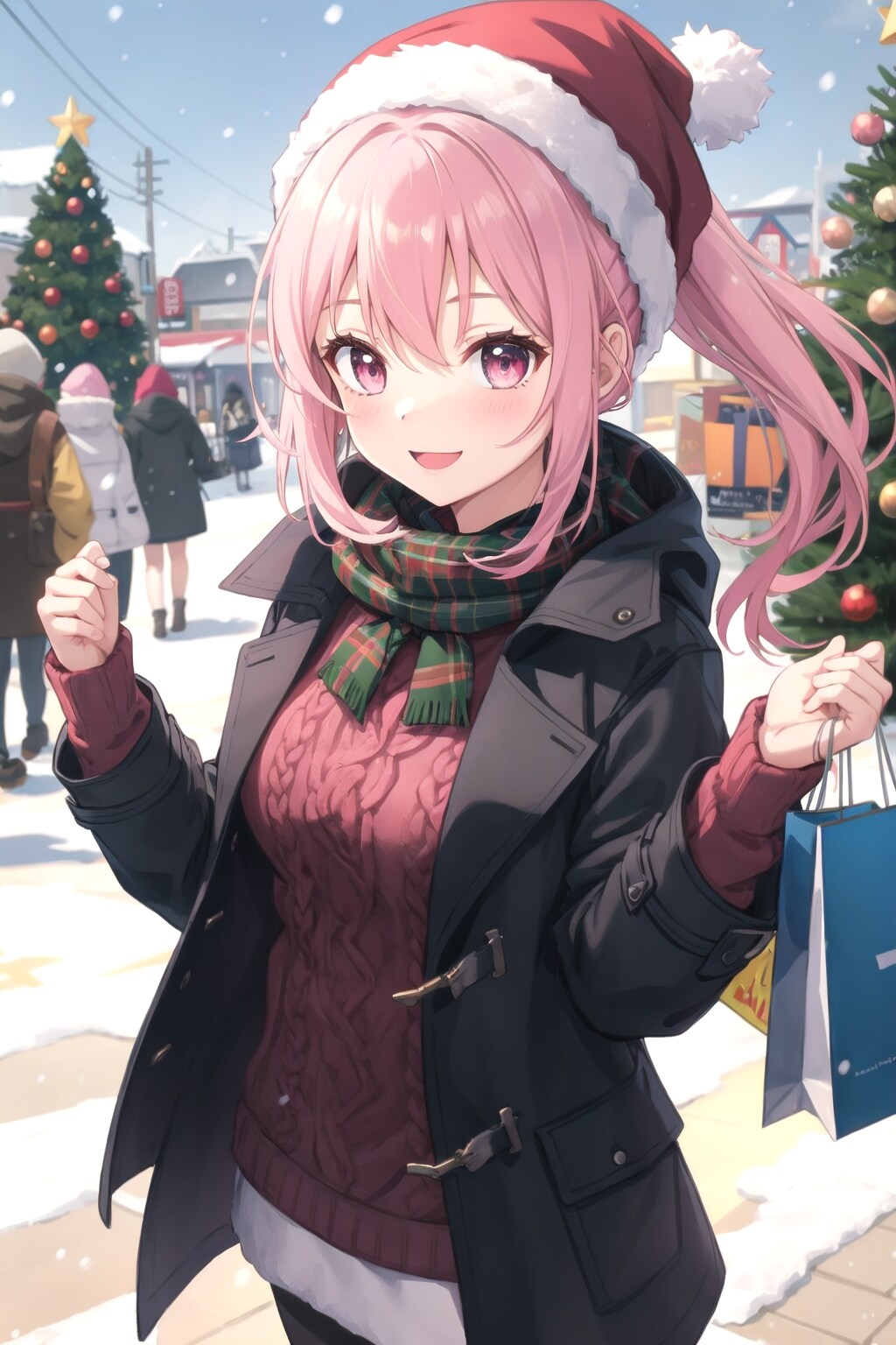 こんばんわお疲れ様〜⭐　休日のピンクポニテのメイド