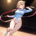 金髪ショート新体操美少女 3枚目
