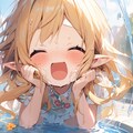 エルフの水遊び（17単語） 4枚目