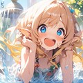 エルフの水遊び（17単語） 6枚目