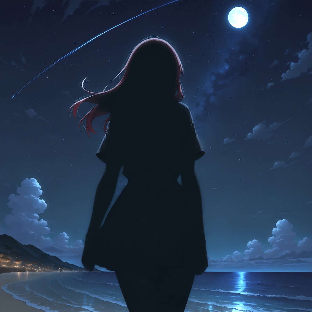 見上げた、夜空の星達の光