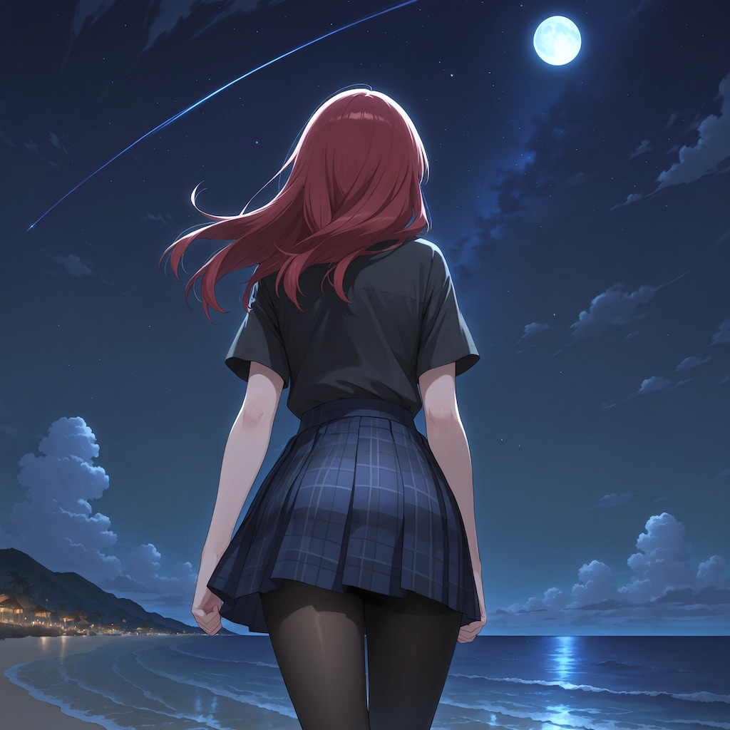 見上げた、夜空の星達の光