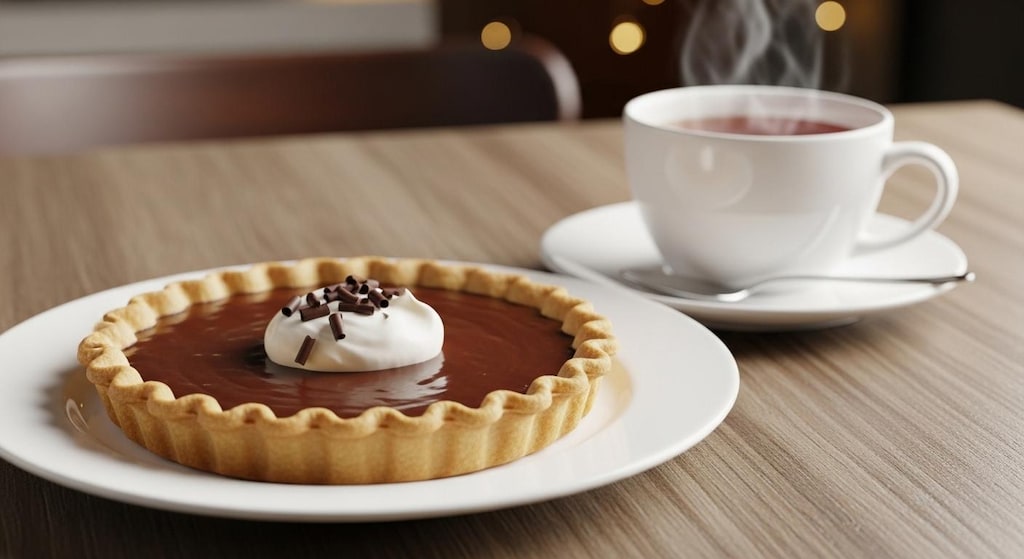 デザートのチョコレートパイ