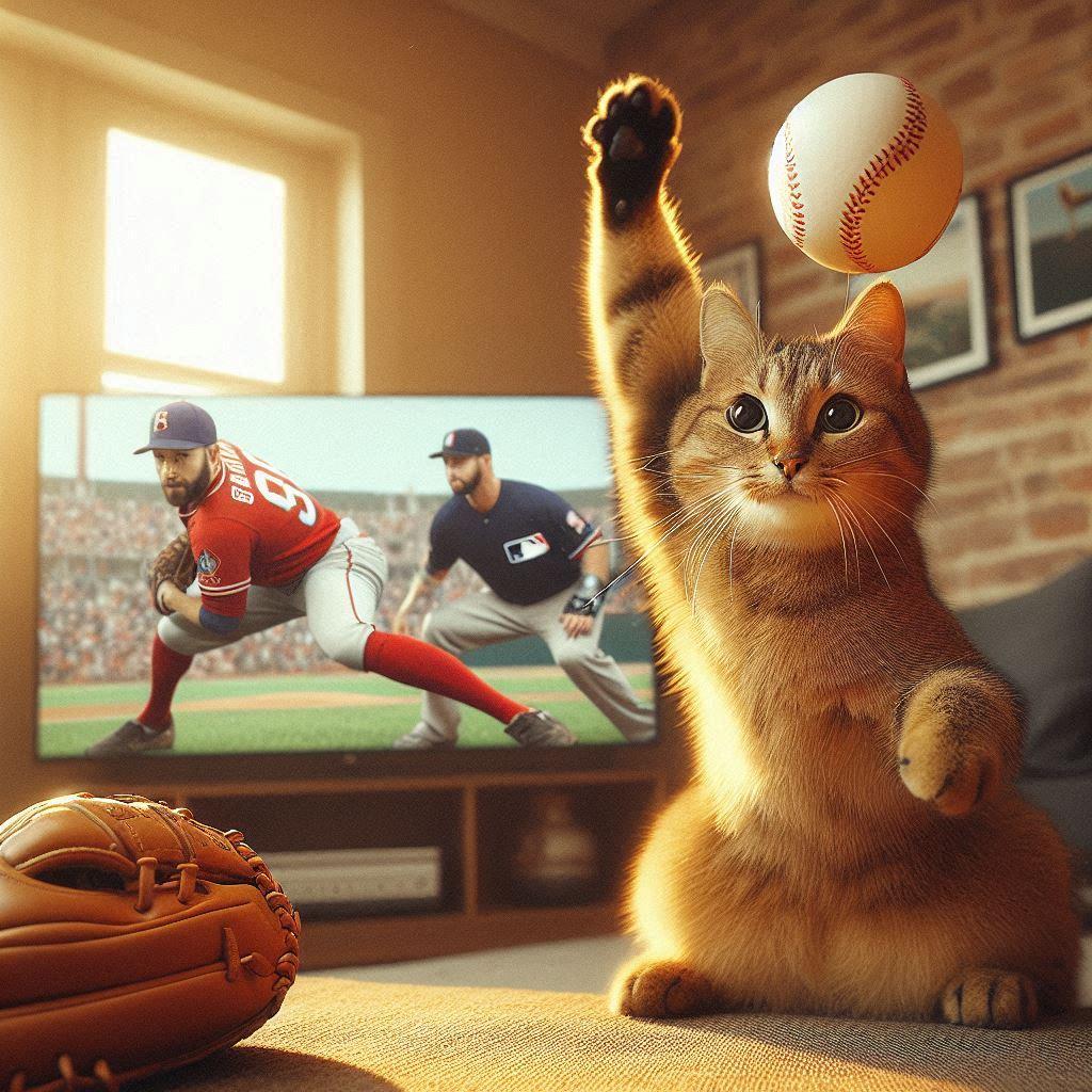 ショーヘイオータニを目指す猫
