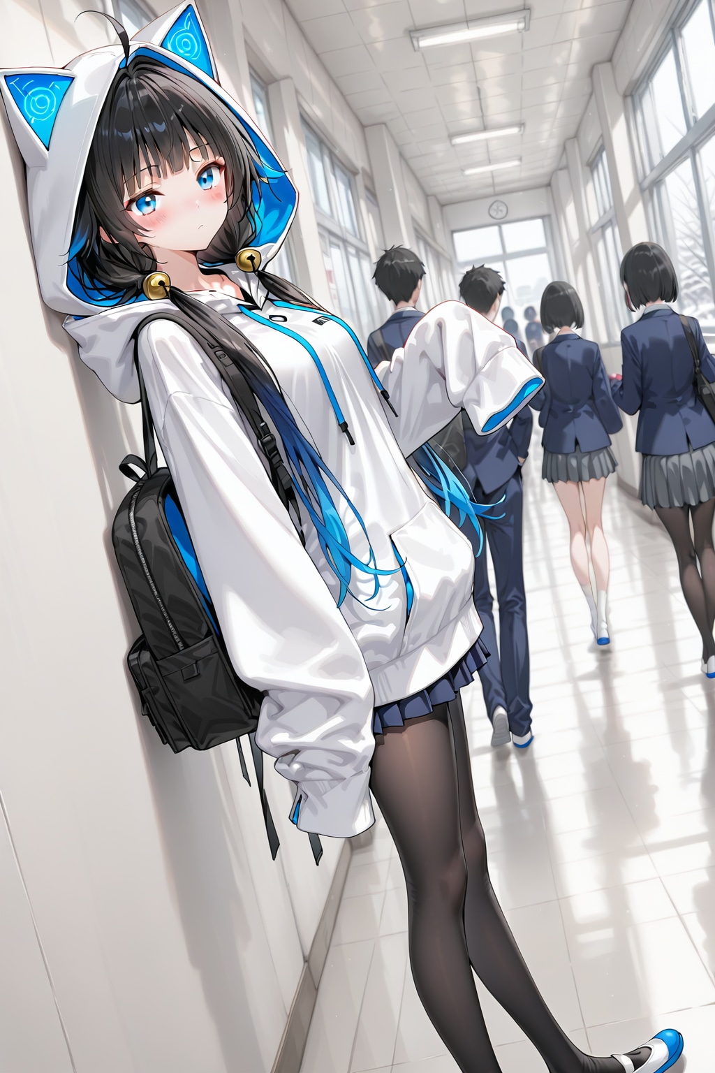 廊下で待ち合わせ