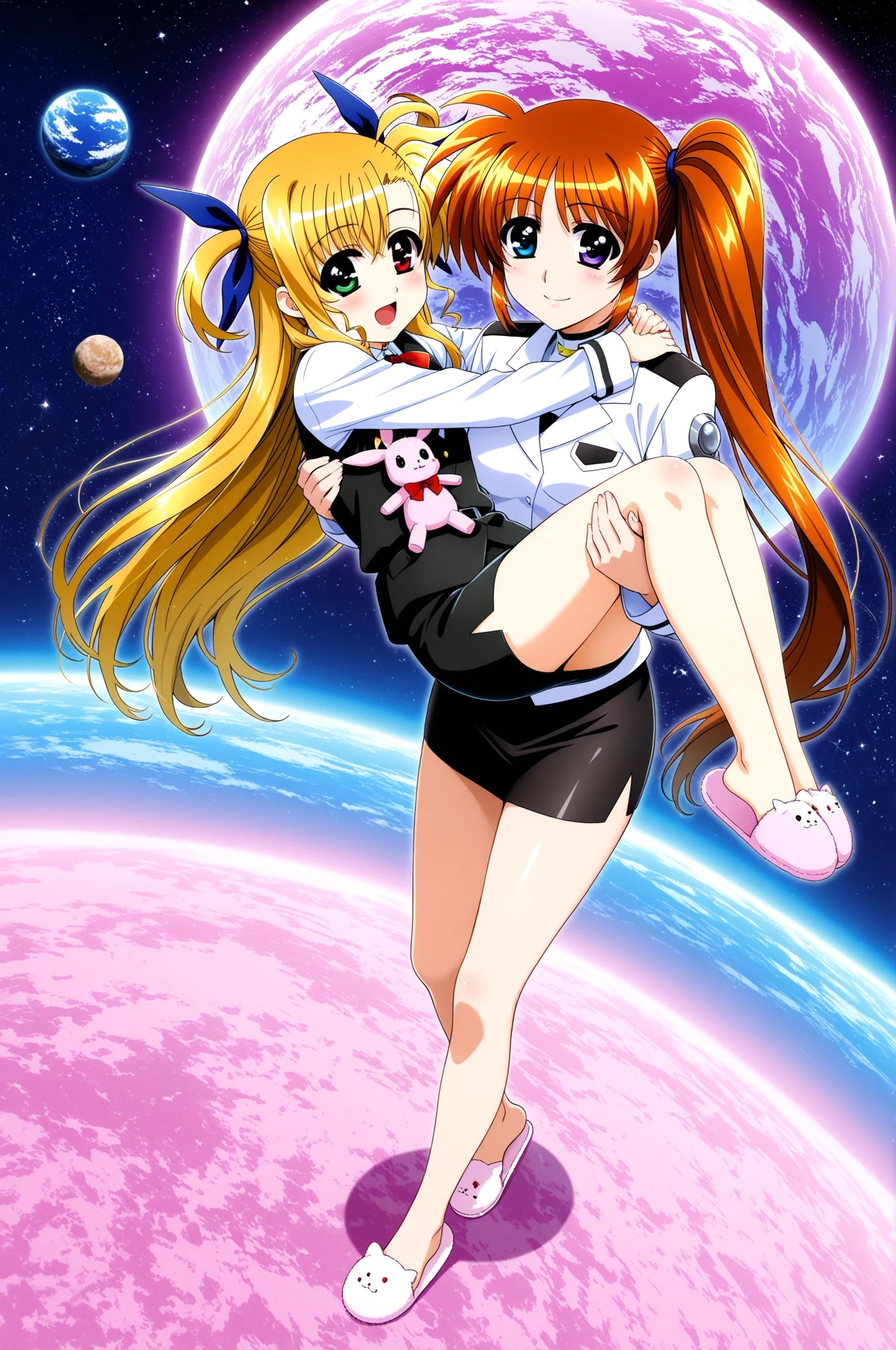 高町なのはとヴィヴィオ | の人気AIイラスト・グラビア