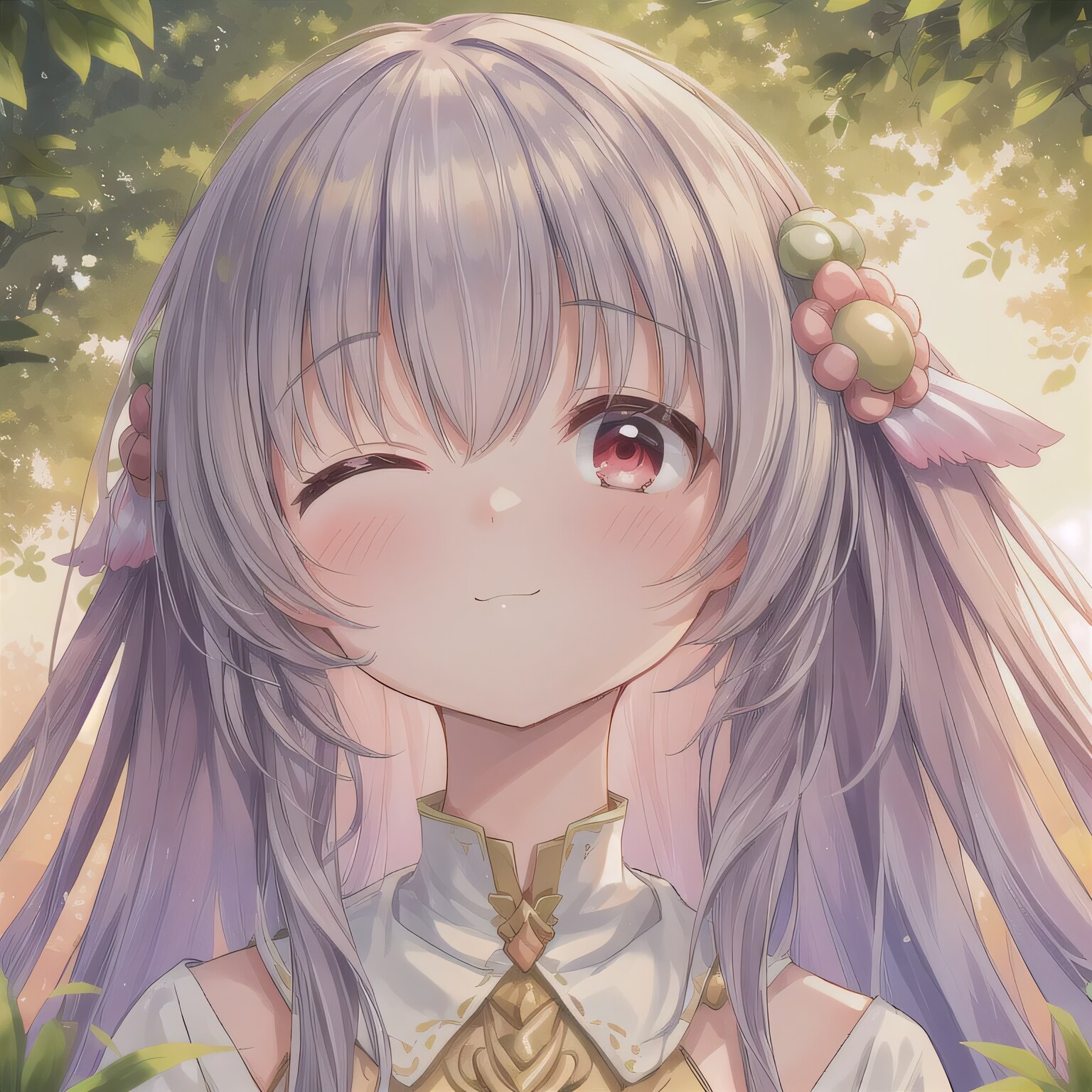 灰髪ロングでワンピースの少女 | の人気AIイラスト・グラビア