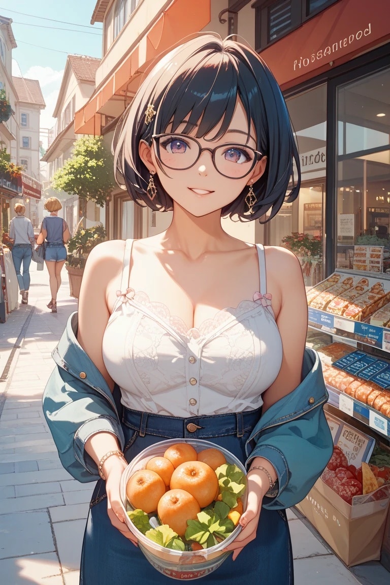 買い物中は人妻 | の人気AIイラスト・グラビア