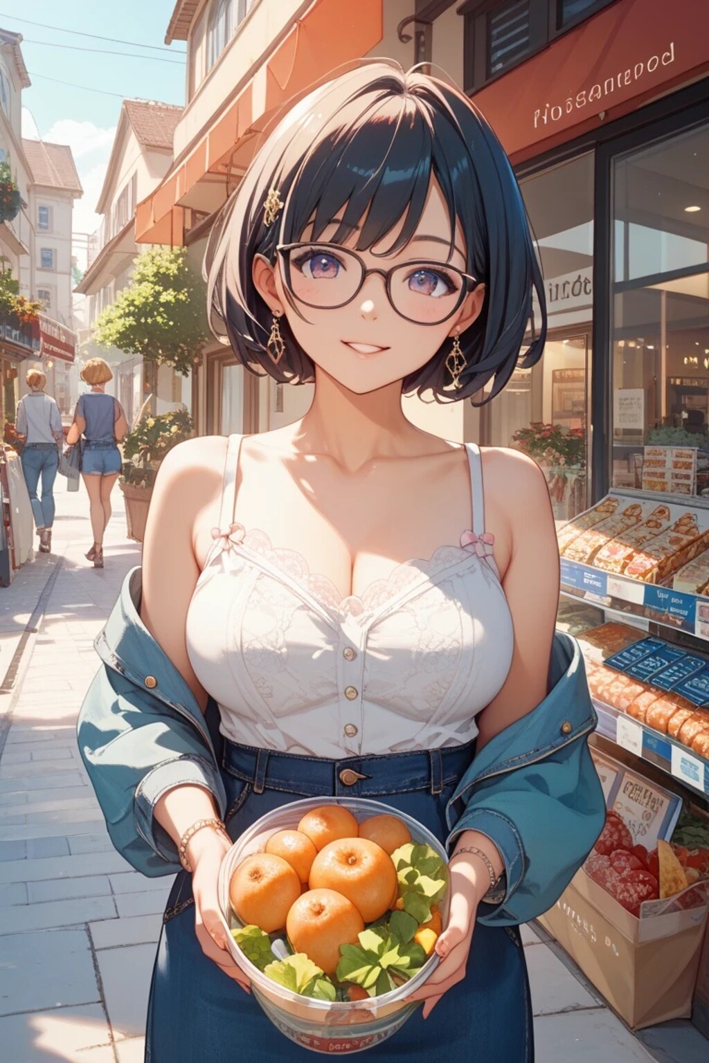 買い物中は人妻