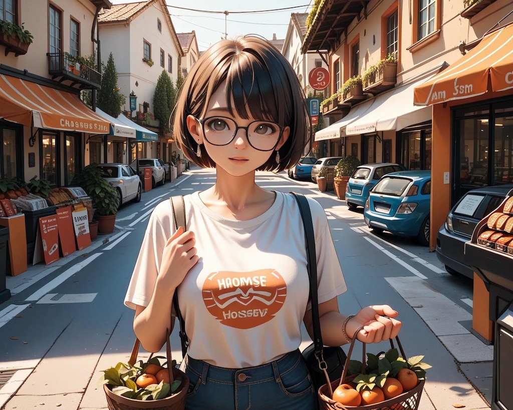 買い物中は人妻