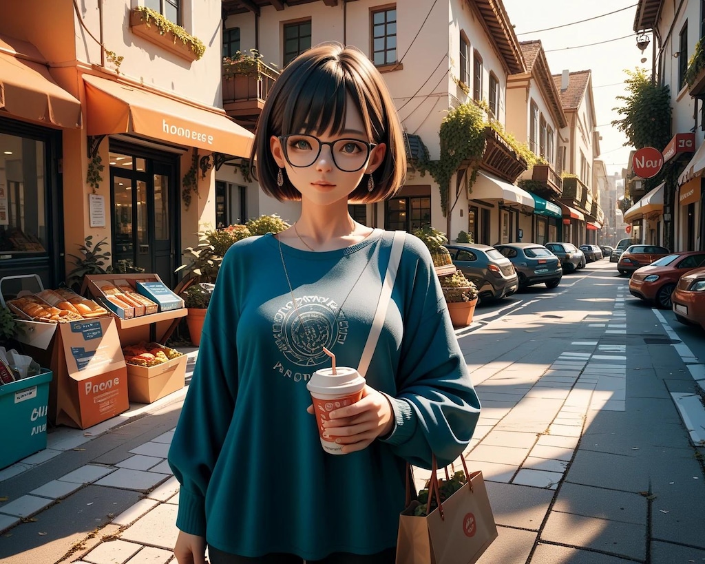 買い物中は人妻